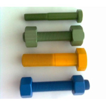 Teflon Plated Hex Bolt and Nut